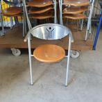 Partij Horeca stoelen kantinestoelen beuken/aluminium