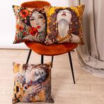 3 Federe Artistiche 45×45 cm - Tribute aan Klimt – Made in