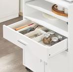 Keukentrolley met Lade, Kast & Schuifblad – 92 cm Hoog, Huis en Inrichting, Verzenden, Nieuw