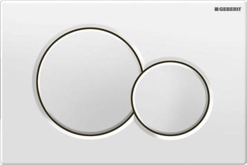 Geberit Sigma 01 bedieningspaneel - wit beschikbaar voor biedingen
