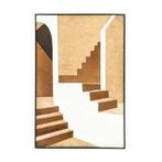 *WOONWINKEL* By-Boo Stairs Schilderij Van Leer, Huis en Inrichting, Woonaccessoires | Schilderijen, Tekeningen en Foto's, Nieuw