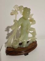 Beeldhouwwerk van een Chinese dame - Steen - China - 20e, Antiek en Kunst