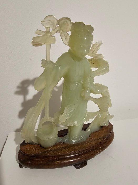 Beeldhouwwerk van een Chinese dame - Steen - China - 20e, Antiek en Kunst, Antiek | Overige Antiek
