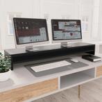 vidaXL Monitorstandaard 100x24x13 cm bewerkt hout zwart, Verzenden, Nieuw