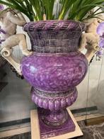 Vaas met kunst bloemen 0rchidee paars &amp; wit, Huis en Inrichting, Ophalen, Nieuw, Binnen
