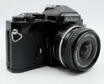 Nikon FE Black+ Nikkor E 28mm 2.8 Vintage, Audio, Tv en Foto, Fotografie | Lenzen en Objectieven, Ophalen of Verzenden, Gebruikt