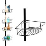 Telescopisch Doucherek Zwart 4 Niveaus | Retourdeal 46%, Huis en Inrichting, Ophalen of Verzenden, Nieuw, Zwart, Overige typen