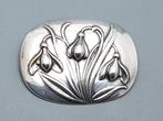 Zilver, Art Nouveau, Lelietjes van Dale - Broche, Antiek en Kunst