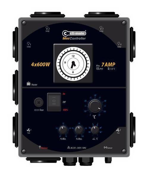 Cli-Mate Mini-Controller 7A 4x600W, Doe-het-zelf en Verbouw, Ventilatie en Afzuiging, Nieuw, Ophalen of Verzenden