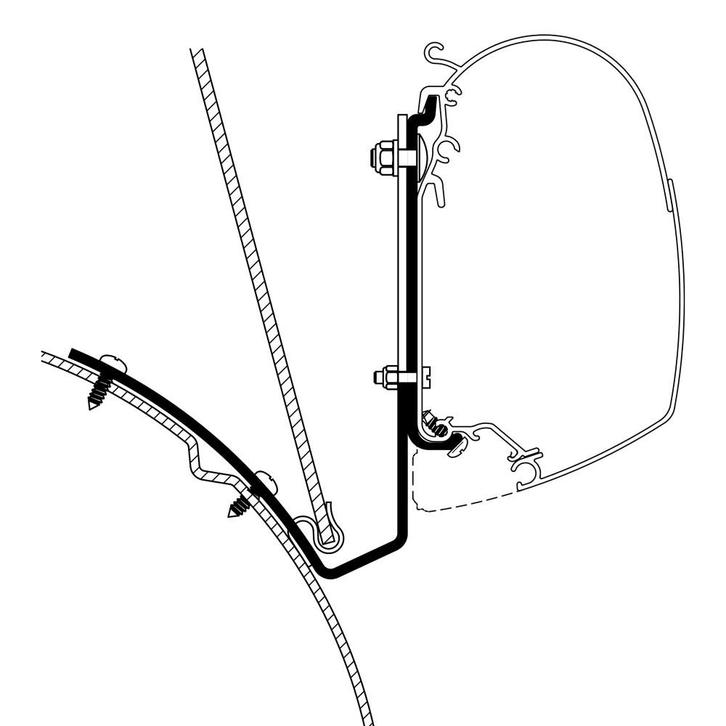 Thule VW T4 Liftroof Adapter, Caravans en Kamperen, Camper-accessoires, Ophalen of Verzenden