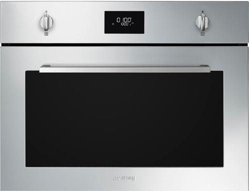 Smeg SO4401M1X inbouw oven met magnetron - nis 45 cm - rvs, Witgoed en Apparatuur, Ovens, Inbouw, Hete lucht, Nieuw, Oven met grill
