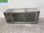 RVS Gamko Koelvitrine Gebaksvitrine 131 cm 230V Horeca, Ophalen of Verzenden, Gebruikt