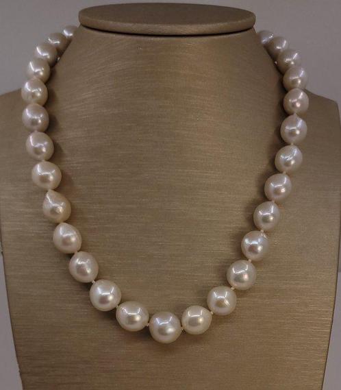 Zonder Minimumprijs - Halsketting 10x13mm witte Edison, Sieraden, Tassen en Uiterlijk, Kettingen