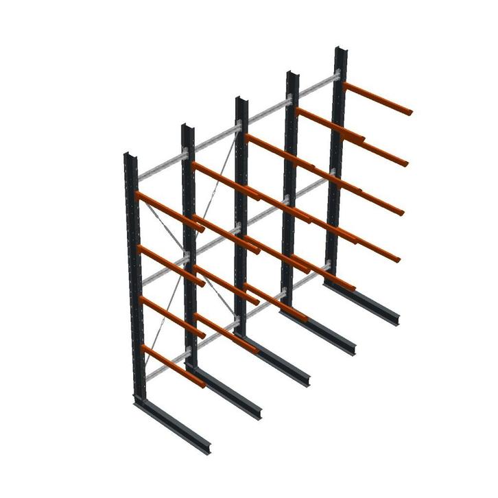 Aanbieding: Voordeelrij zware draagarmstelling enkelzijdig, Zakelijke goederen, Kantoor en Winkelinrichting | Magazijn, Stelling en Opslag