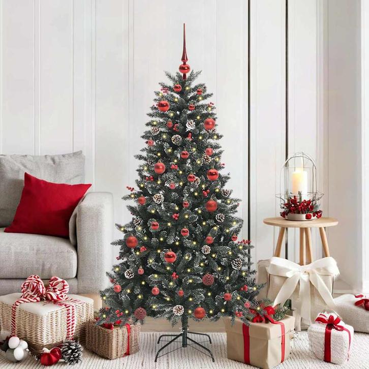 vidaXL Kunstkerstboom met 150 LED Groen 83.5 x 83.5 x 150 cm, Diversen, Kerst, Nieuw, Verzenden