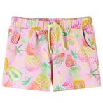 vidaXL Kindershort met trekkoord 116 zachtroze, Verzenden, Nieuw
