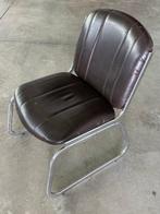 Fauteuil - Chroom, Synthetisch leder - Verchroomde metalen