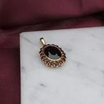 8 Krt. Hanger met granaat | Vintage (parel, kettinghanger), Sieraden, Tassen en Uiterlijk, Antieke sieraden, Ophalen of Verzenden