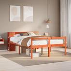 vidaXL Bed met boekenkast zonder matras hout wasbruin, Bruin, Verzenden, 200 cm, 160 cm