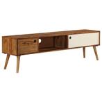 vidaXL Tv-meubel 140x30x40 cm massief acaciahout, Huis en Inrichting, Kasten | Televisiemeubels, 100 tot 150 cm, Verzenden, Nieuw