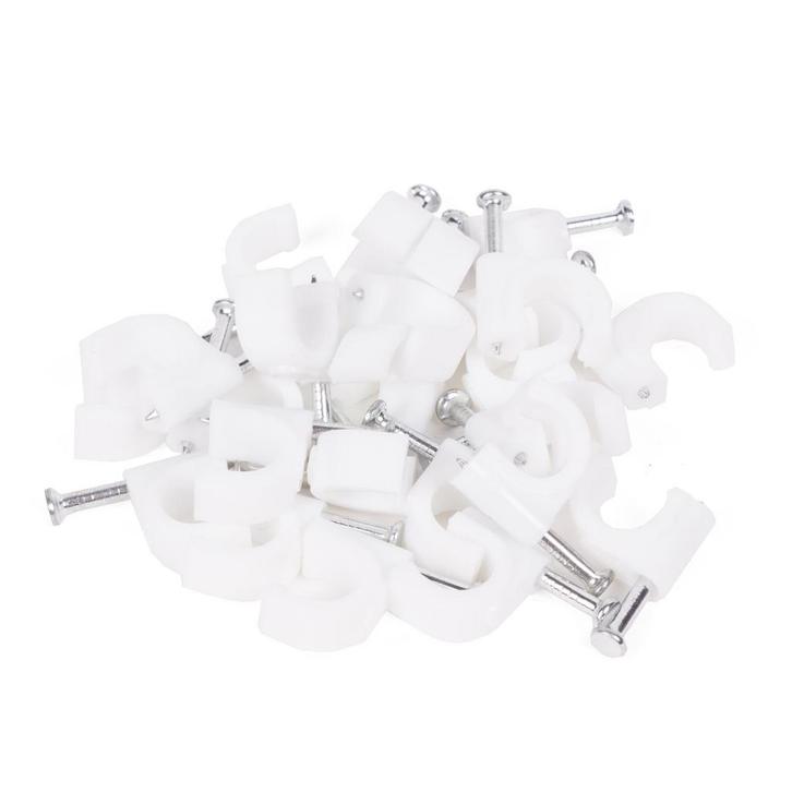 Benson Snoerclips - Kabelbeheer - 8 mm - 25 stuks - Inclu..., Doe-het-zelf en Verbouw, IJzerwaren en Bevestigingsmiddelen, Nieuw