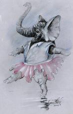 Eugène Peters (1946) - Dansende olifant, Antiek en Kunst