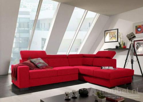 Hoekbank Raalte - hoekbanken - Roze, Huis en Inrichting, Banken | Sofa's en Chaises Longues, Nieuw, Stof