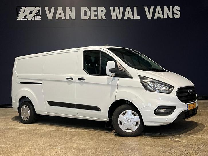 Ford Transit Custom 2.0 TDCI L2H1 Euro6 *Rijklaar Direct Rij, Auto's, Bestelauto's, Dealer onderhouden, Lease, Zwart, Handgeschakeld