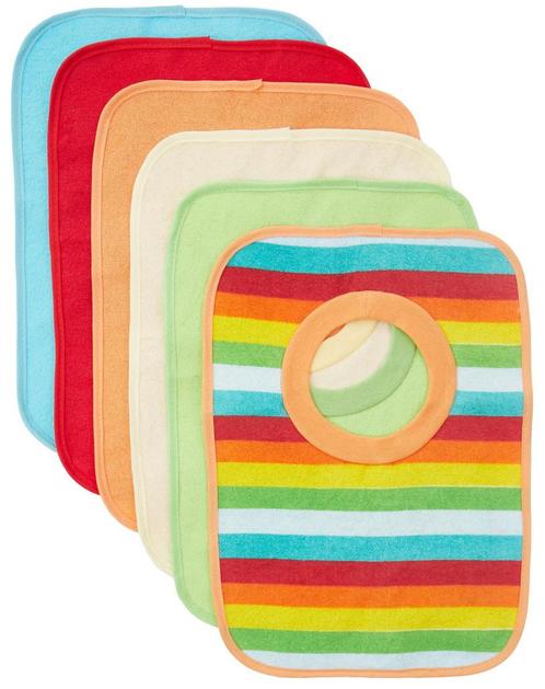 Bieco Regenboog 6 Stuks Slabber Set 38000123, Kinderen en Baby's, Babyvoeding en Toebehoren, Nieuw, Verzenden