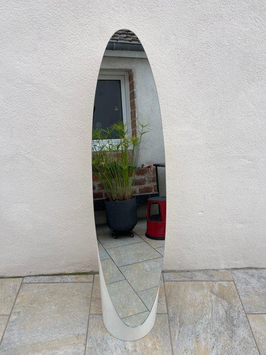 Vloerspiegel - Glas, Hout, Plastic - Lipstick, Antiek en Kunst, Kunst | Designobjecten