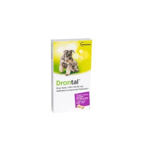 Drontal Dog Flavour Ontworming Tabletten Vanaf 10 kg 6 table, Dieren en Toebehoren, Overige Dieren-accessoires, Nieuw, Verzenden