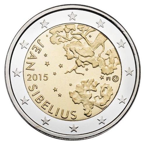 Finland 2 Euro Sibelius 2015 UNC, Postzegels en Munten, Munten | Europa | Euromunten, Verzenden