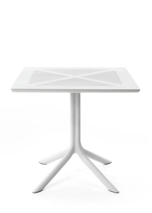 Nardi tuintafel Clip X80 glasvezel - Bianco, Tuin en Terras, Tuintafels, Ophalen of Verzenden