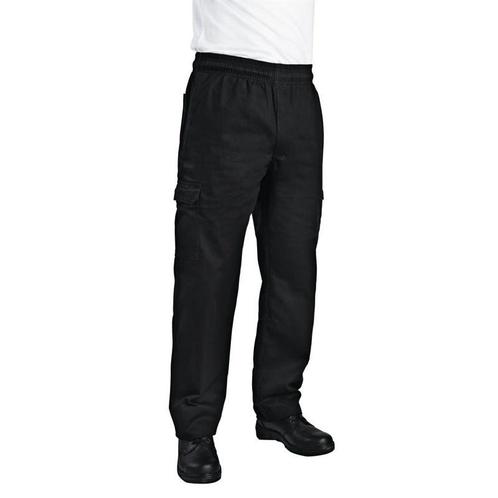 Chef Works unisex slim fit cargo broek zwart |100% katoen, Zakelijke goederen, Horeca | Keukenapparatuur, Nieuw in verpakking