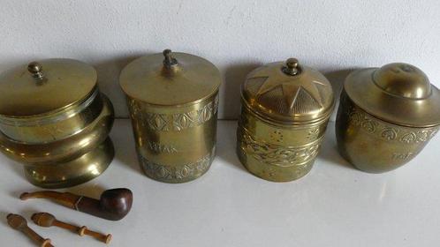 Art Nouveau Daalderop - Tabakspot (5) - Verzameling - Koper, Antiek en Kunst, Curiosa en Brocante