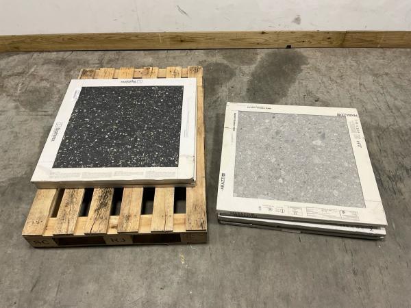Veiling - 9m² Marazzi/Sphinx vloertegels 75x75cm grijs antr, Doe-het-zelf en Verbouw, Tegels