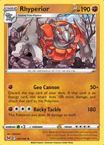 Rhyperior 091/196 Lost Origin, Hobby en Vrije tijd, Verzamelkaartspellen | Pokémon, Ophalen of Verzenden, Nieuw, Losse kaart, Foil