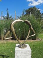 sculptuur, Abstract dancing couple - 49 cm - Brons
