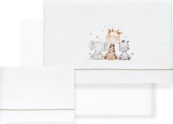 beddengoed laken set baby - jungle - 3 delig - ledikant lake, Kinderen en Baby's, Boxen, Nieuw, Verzenden