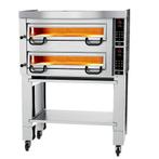 GGM Gastro | Elektrische pizzaoven Power - 4+4 34cm - |, Onderbouw afzuigkap, Verzenden, Nieuw, Motor