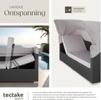 tectake® - Wicker zonneeiland zitgroep, loungemeubelset incl, Verzenden, Zo goed als nieuw