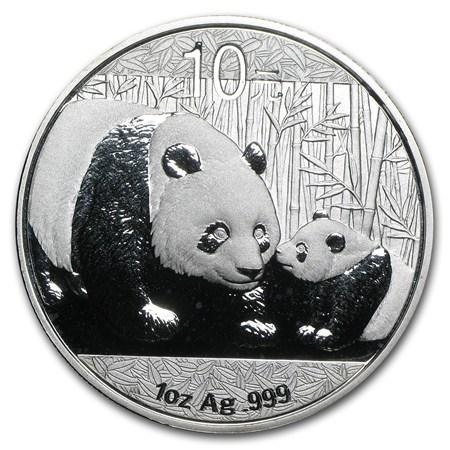 Chinese Panda 1 oz 2011 (6.000.000 oplage), Postzegels en Munten, Munten | Azië, Oost-Azië, Losse munt, Zilver, Verzenden