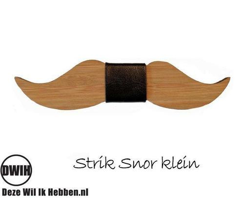 LaserWood Strik Snor Klein, Kleding | Heren, Stropdassen, Verzenden
