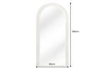 Design Wandspiegel ART DECO 160cm wit - 45940, Huis en Inrichting, Woonaccessoires | Spiegels, Ophalen of Verzenden, Nieuw