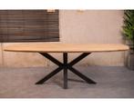 Eiken Eettafel Deens Ovaal met spinpoot - 240x110 cm | Mat, Huis en Inrichting, Tafels | Eettafels, Ophalen of Verzenden, Nieuw