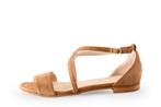 Manfield Sandalen in maat 36 Beige | 10% extra korting, Verzenden, Beige, Sandalen of Muiltjes, Zo goed als nieuw