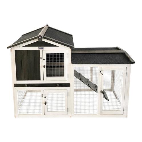 Konijnenhok | Dierenverblijf | Cavia | 145x45x85cm | Hout, Dieren en Toebehoren, Knaagdieren en Konijnen | Hokken en Kooien, 60 tot 90 cm