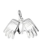 Zilveren Keeper handschoenen ketting hanger, Verzenden, Nieuw