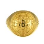 Ring met amulet - 18 karaat Geel goud, Sieraden, Tassen en Uiterlijk, Antieke sieraden