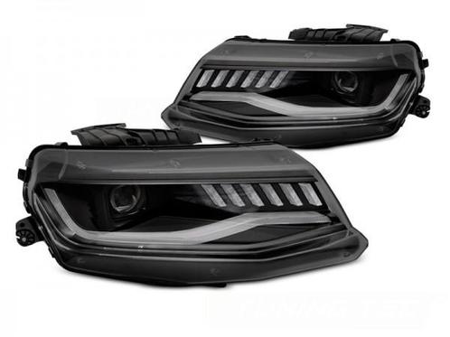 Koplampen Chevrolet Camaro 16-18 HID SEQ Zwart, Auto-onderdelen, Overige Auto-onderdelen, Ophalen of Verzenden
